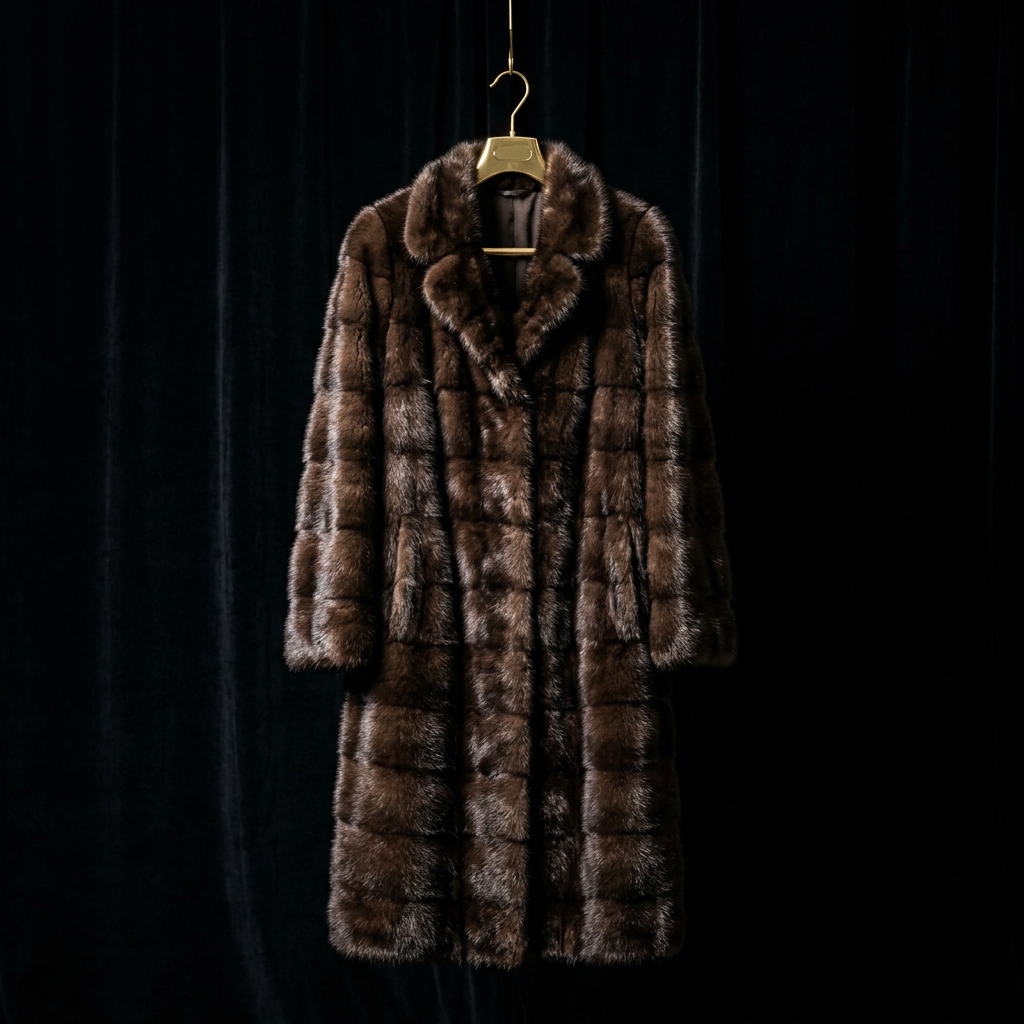 Mink fur coat
